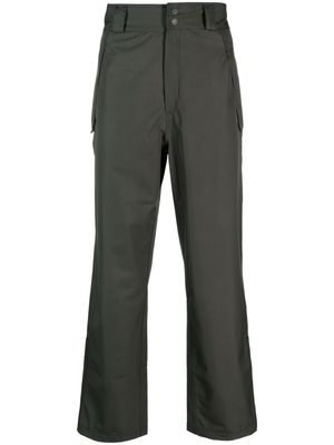 GR10K press-stud fastening straight-leg trousers - Grey