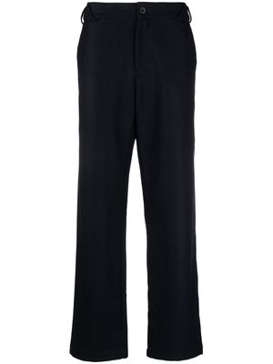 GR10K straight-leg wool-blend trousers - Blue