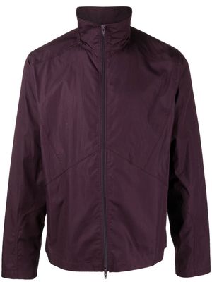 GR10K zipped-up stand-up neck jacket - Purple