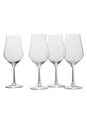 Grace Crystal Four-Piece White Wine Glass Set