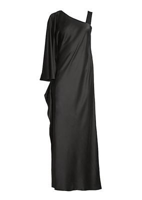 Grace One-Shoulder Silk Gown