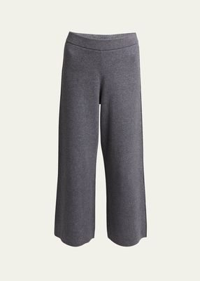 Grace Pull-On Cotton-Cashmere Pants