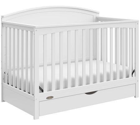 Graco Bellwood 5-in-1 Convertible Crib with Dra wer