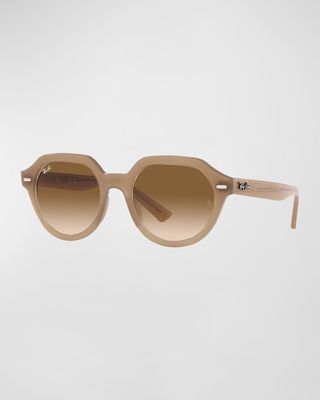 Gradient Gina Square Plastic & Crystal Sunglasses