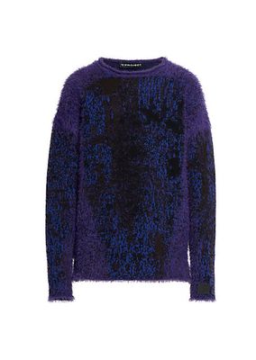 Gradient Hairy Knit Sweater