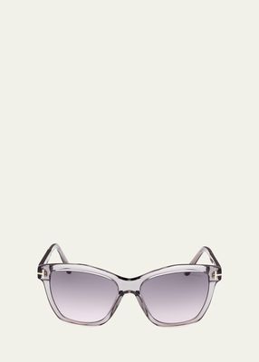Gradient Plastic Cat-Eye Sunglasses