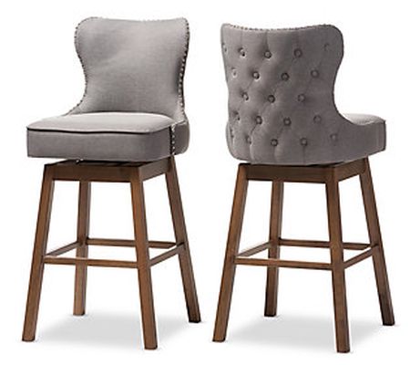 Gradisca Modern and Contemporary Upholstered Sw ivel Barstool