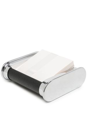 Graf von Faber-Castell Epsom leather notelet box - Silver