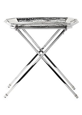 Graham 2-Piece Stainless Steel Bar Tray Stand