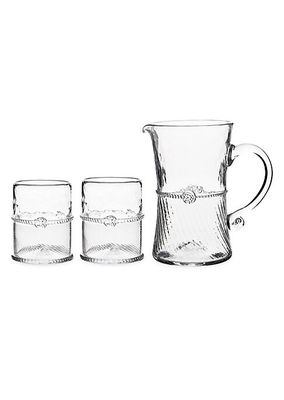 Graham 3-Piece Pitcher & Double-Old-Fashioned Glass Set