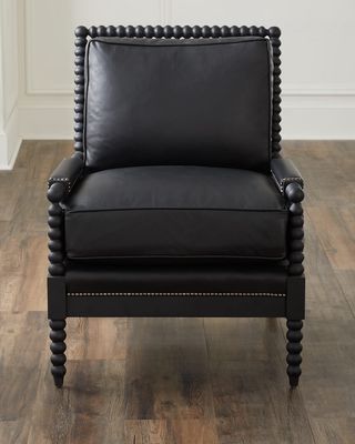 Graham Leather Spindle Chair