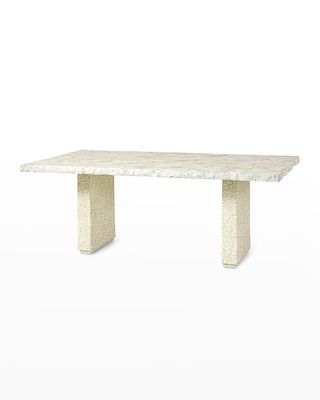 Gramercy Fossilized Clam Dining Table