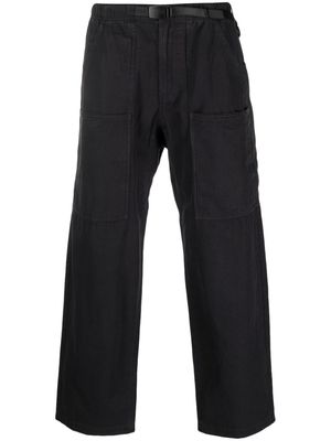 Gramicci belted cotton loose-cut trousers - Black