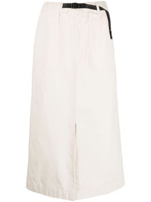Gramicci belted cotton midi skirt - Neutrals