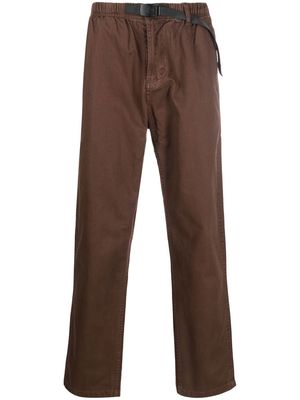 Gramicci belted-waist straight-leg trousers - Brown