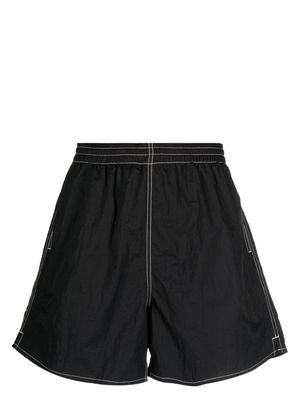 Gramicci contrast-stitching shorts - Black