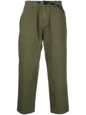 Gramicci elasticated drawstring-waistband trousers - OLIVE