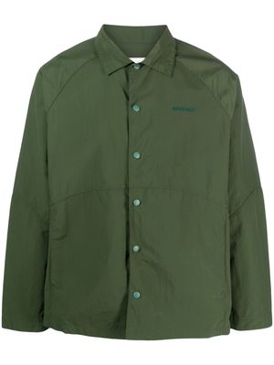 Gramicci embroidered-logo button-up shirt - Green