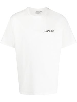 Gramicci floral-print organic-cotton T-shirt - White