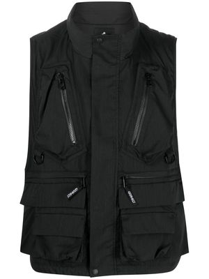 Gramicci high-neck vest - Black