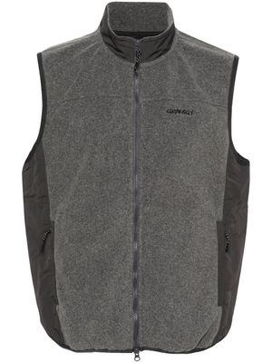 Gramicci logo-embroidered panelled gilet - Grey