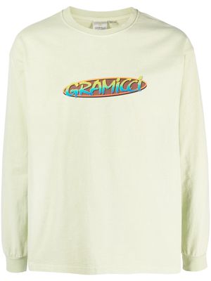 Gramicci logo-print cotton T-Shirt - Green