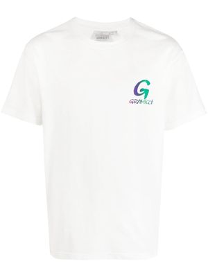 Gramicci logo-print cotton T-shirt - White