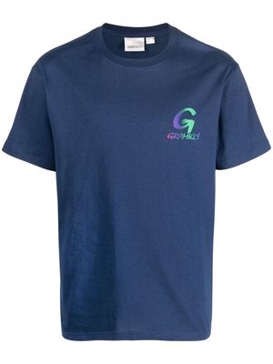 Gramicci logo-print T-shirt - Blue