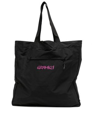 Gramicci logo-print tote bag - Black