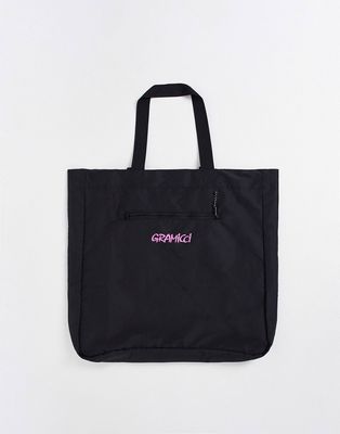 Gramicci packable shell tote bag in black