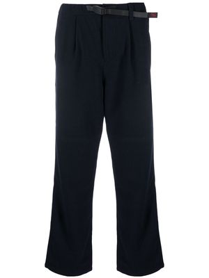 Gramicci pleated-detail straight-leg trousers - Blue