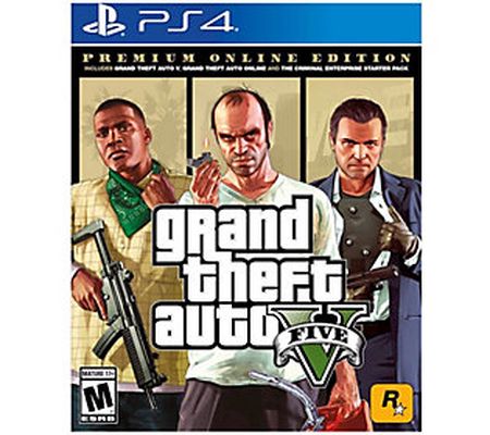 Grand Theft Auto V: Premium Online Edition Game for PS4