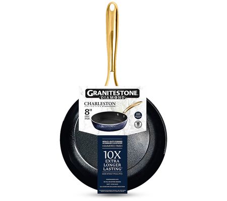 Granitestone Charleston Hammered Navy 8'' Nonst ick Fry Pan