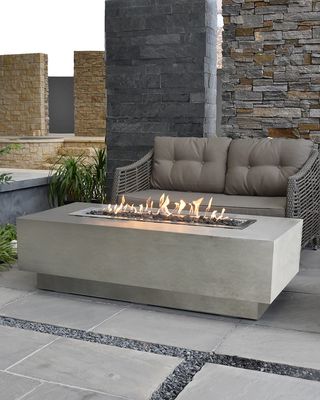 Granville Outdoor Fire Pit Table with Propane Gas Assembly