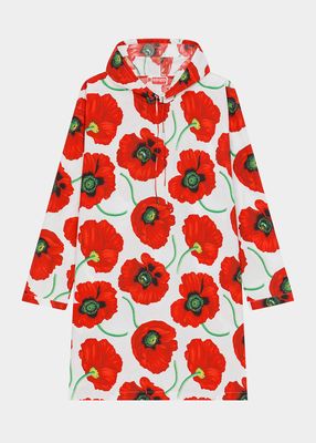 Graphic Poppy Hoodie Mini Dress