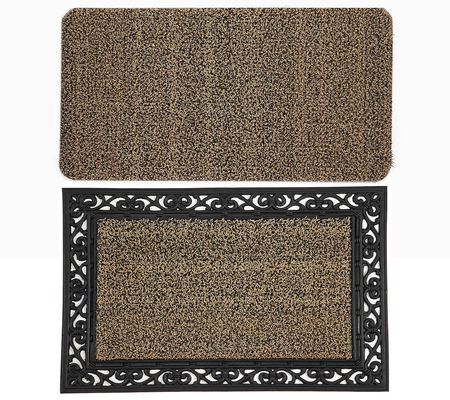 Grassworx Set of 2 Dirt Trapping Astroturf Outdoor Mat