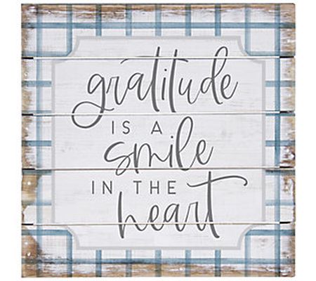 Gratitude Is A Smile. Pallet Petite By Sincere Surroundings.