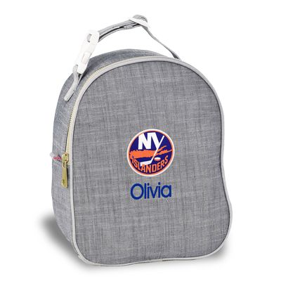 Gray New York Islanders Personalized Insulated Bag