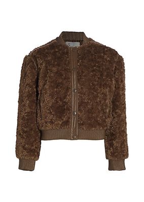 Grayson Faux Fur Bomber Jacket