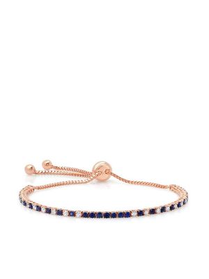 graziela 18kt rose gold diamond sapphire Bolo bracelet - Pink