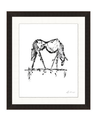 Grazing Horse Giclee Print