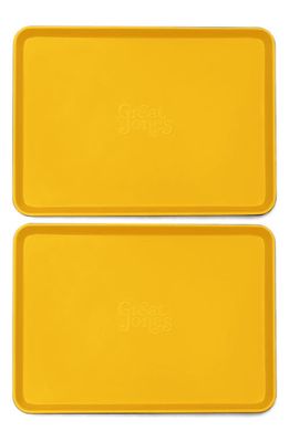 Great Jones Little Sheet Nonstick Quarter Sheet Pan Duo in Mustard 