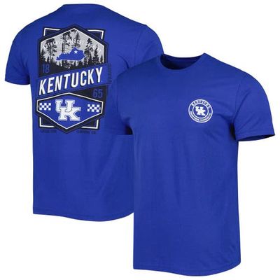 GREAT STATE CLOTHING Men's Royal Kentucky Wildcats Double Diamond Crest T-Shirt