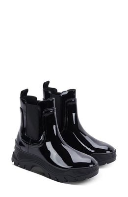 GREATS Hewes Chelsea Boot in Nero Patent Leather