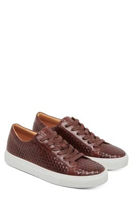 GREATS Royale Woven Sneaker in Dark Brown Woven Leather
