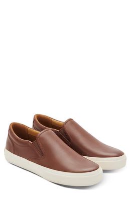 GREATS Wooster Slip-On Sneaker in Dark Brown Leather