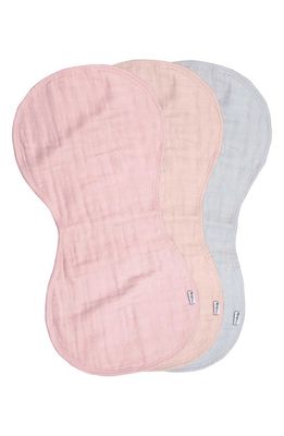 Green Sprouts 3-Pack Organic Cotton Muslin Burp Cloths in Rose