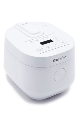 GreenPan Bistro 8-Cup Traditional Rice Cooker in White