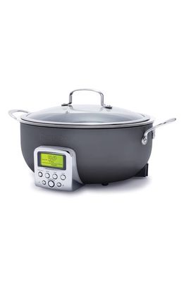 GreenPan Elite 6-Quart Essential Smart Skillet in Graphite 