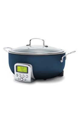 GreenPan Elite 6-Quart Essential Smart Skillet in Oxford Blue 